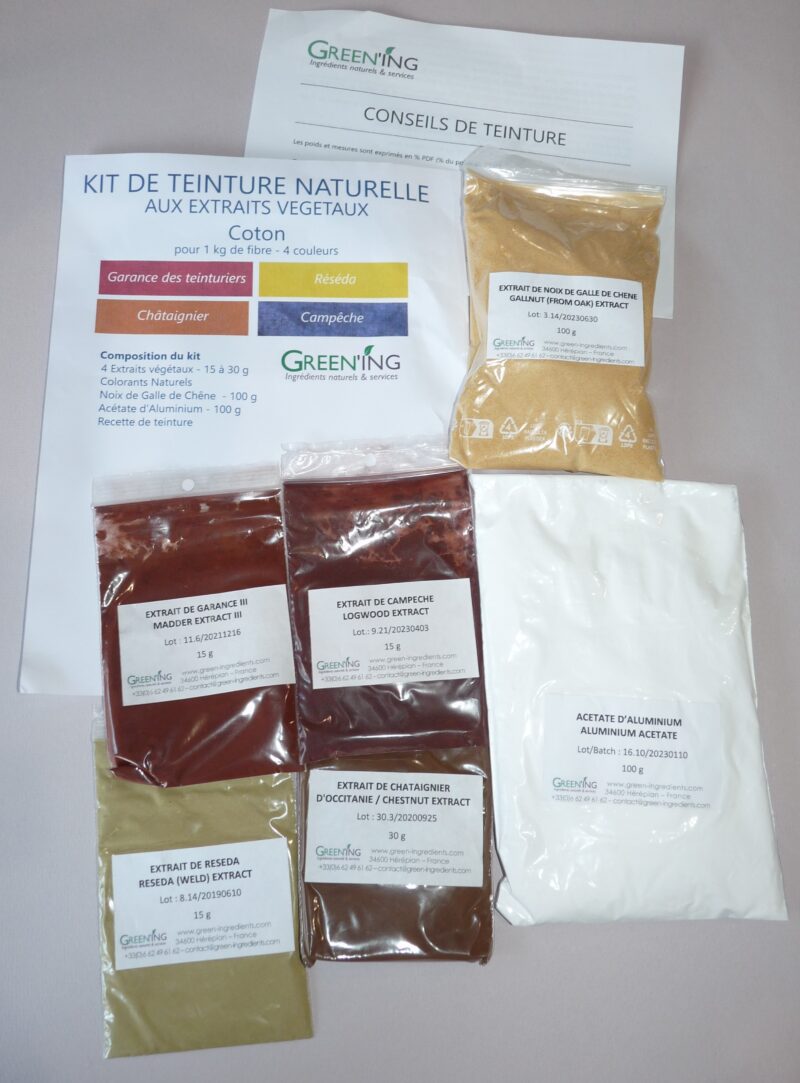 Idée Kdo - Kit de teintures végétales