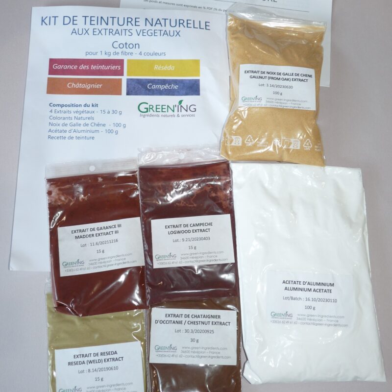 Idée Kdo - Kit de teintures végétales